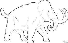 mamut Páginas Para Colorear Para Imprimir